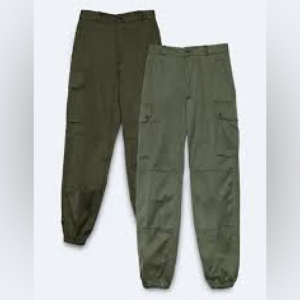 Nasty Gal Women’s Olive Cargo Pants Size Medium